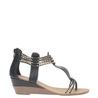 d sandalen gekleed/