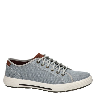 Skechers - Lage sneakers voor heren - Grijs - Nelson.nl