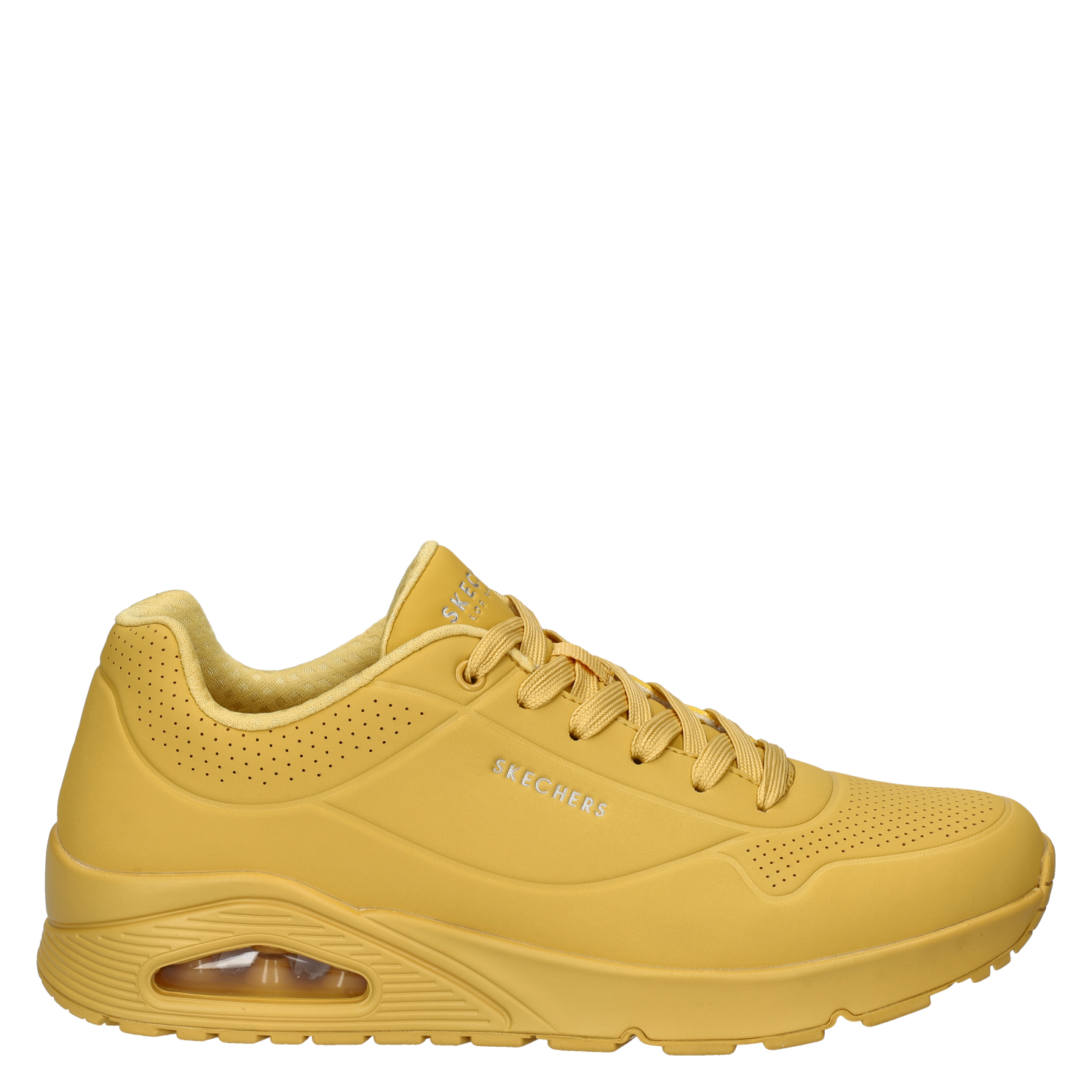Skechers Street Uno - Lage sneakers voor heren - Geel - Nelson.nl