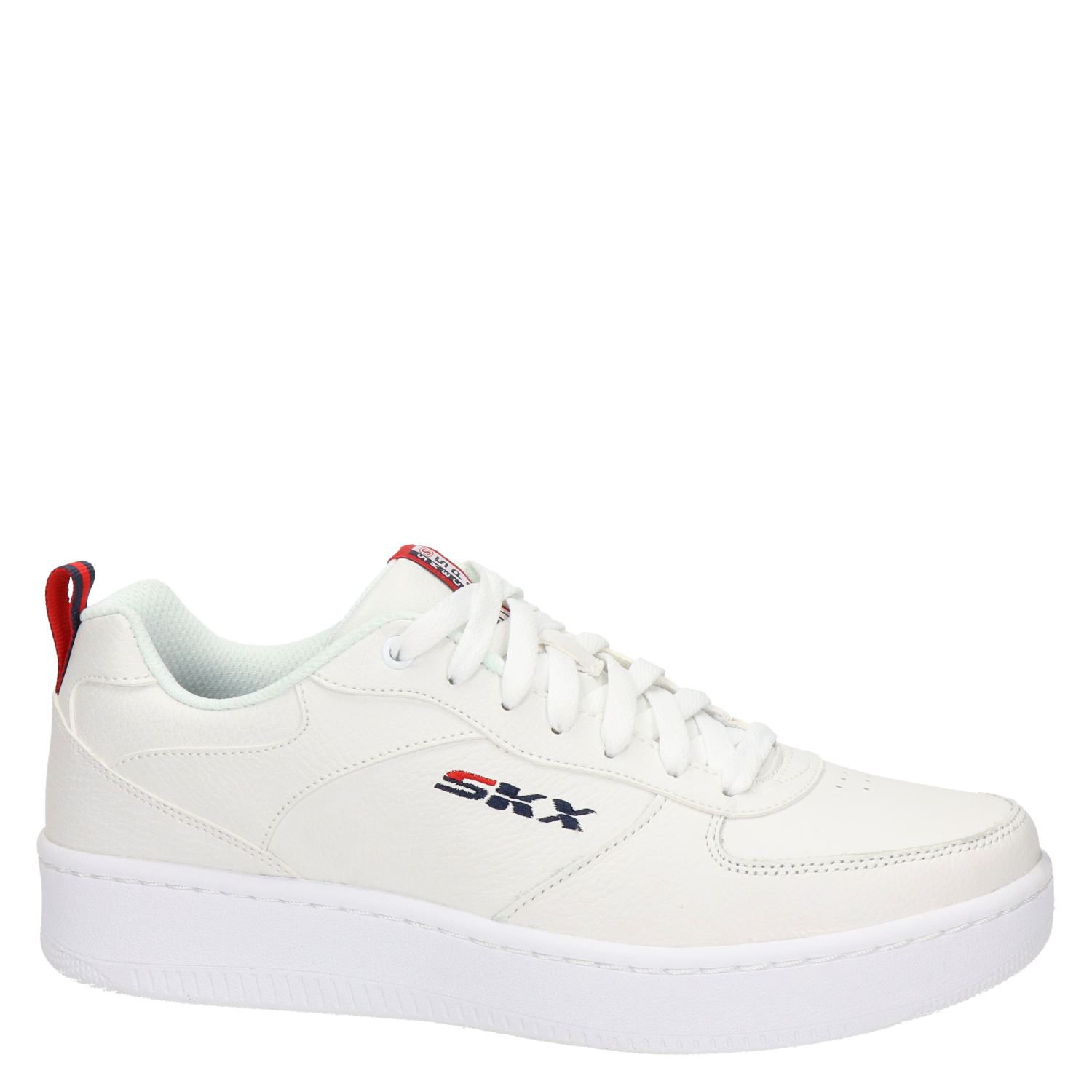 Skechers - Lage sneakers voor heren - Wit - Nelson.nl