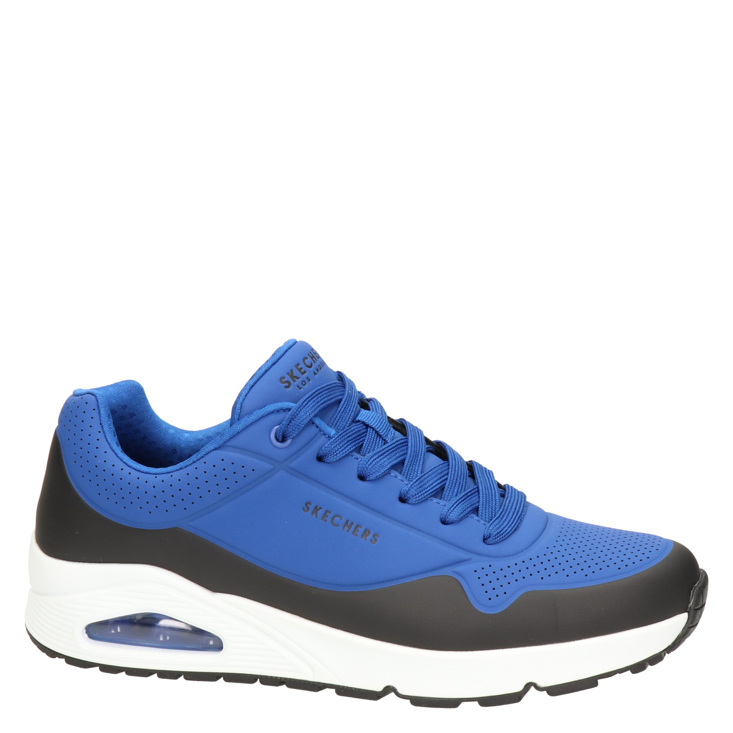 Skechers Street Uno - Lage sneakers voor heren - Blauw - Nelson.nl