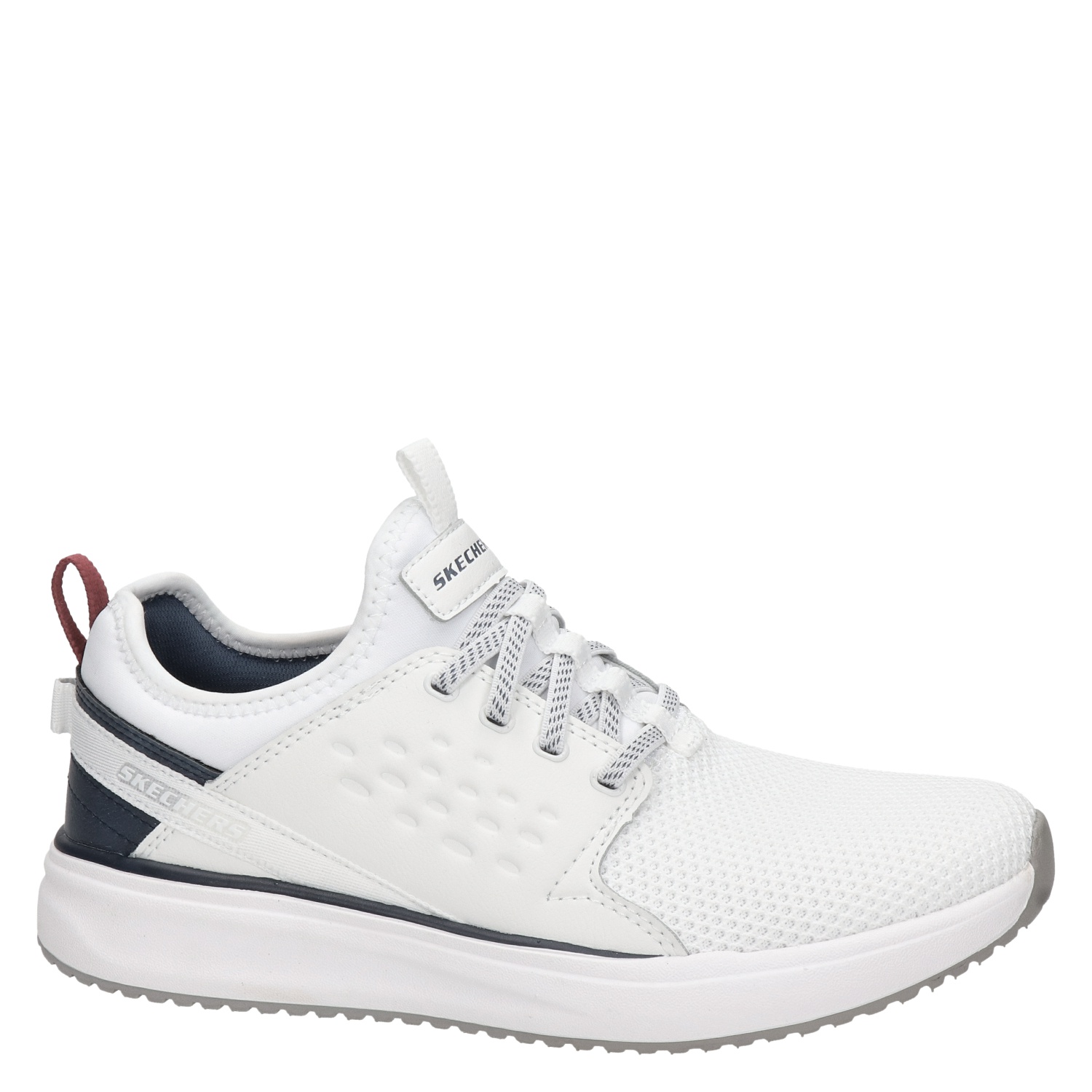 Skechers Streetwear - Lage sneakers voor heren - Wit - Nelson.nl