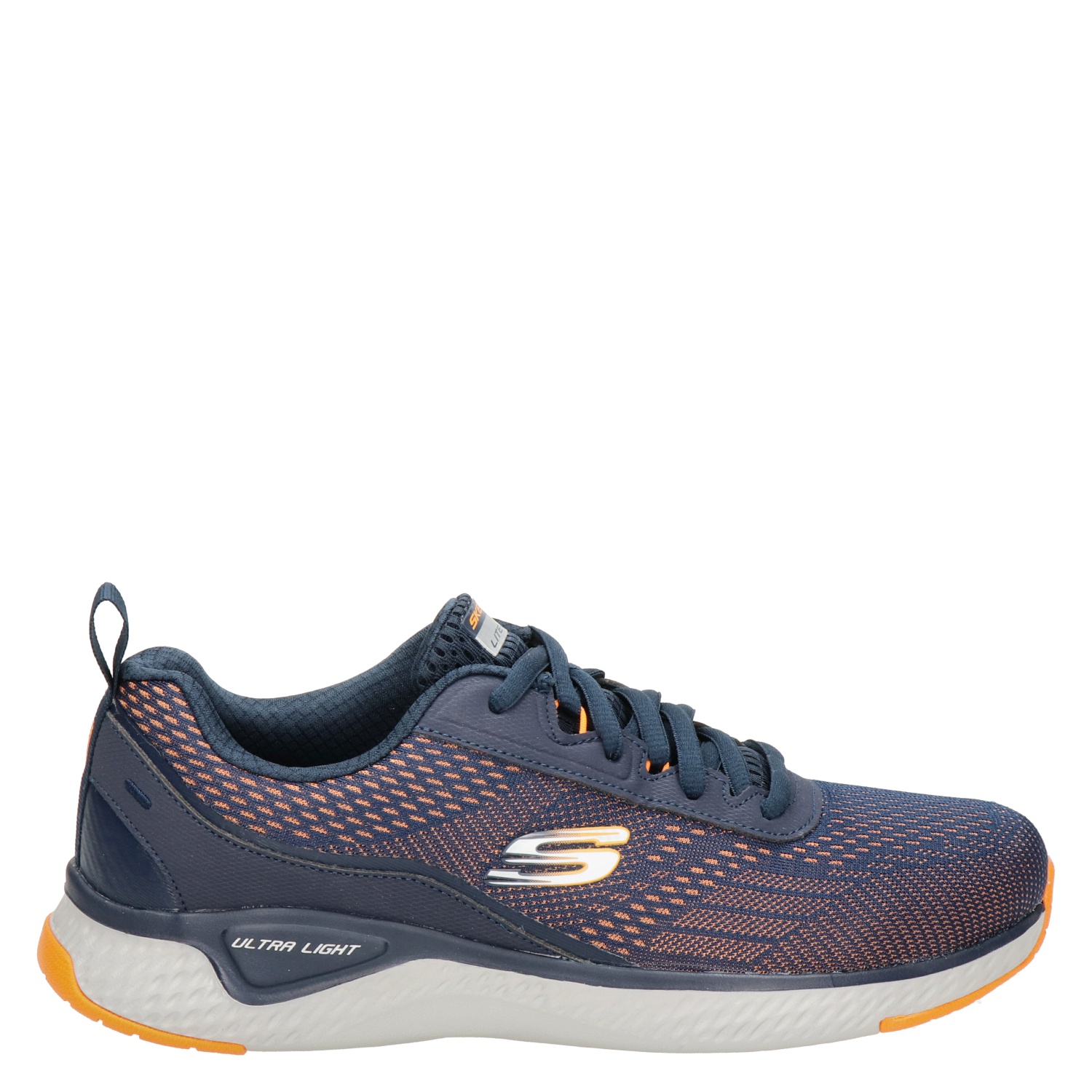 Skechers - Lage sneakers voor heren - Blauw - Nelson.nl