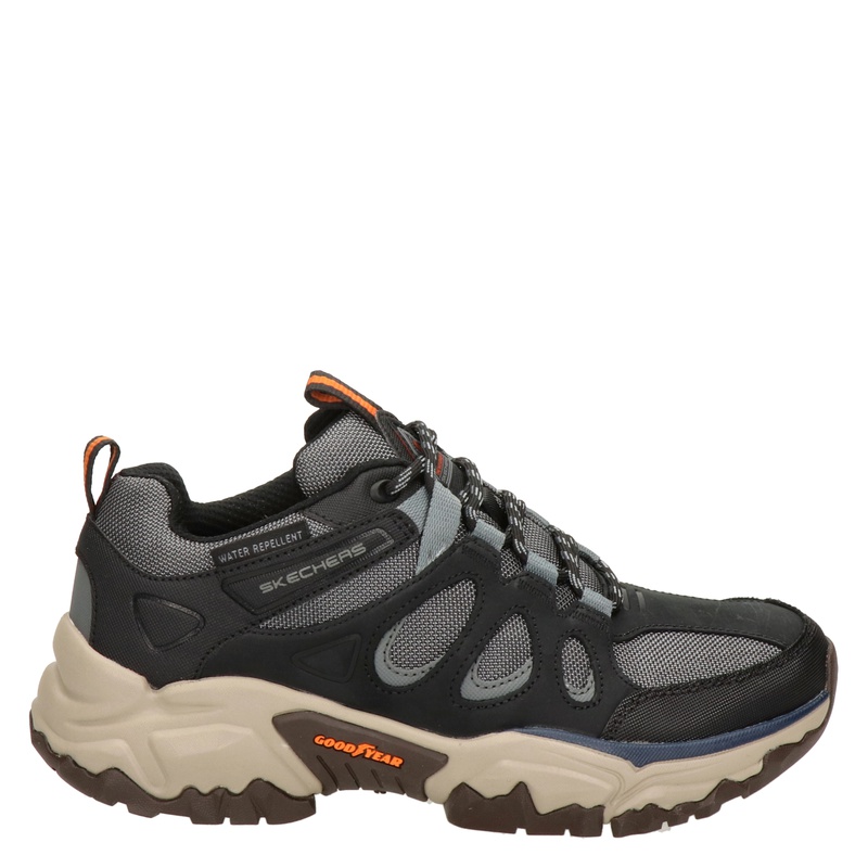 Skechers Outdoor leren wandelschoenen zwart