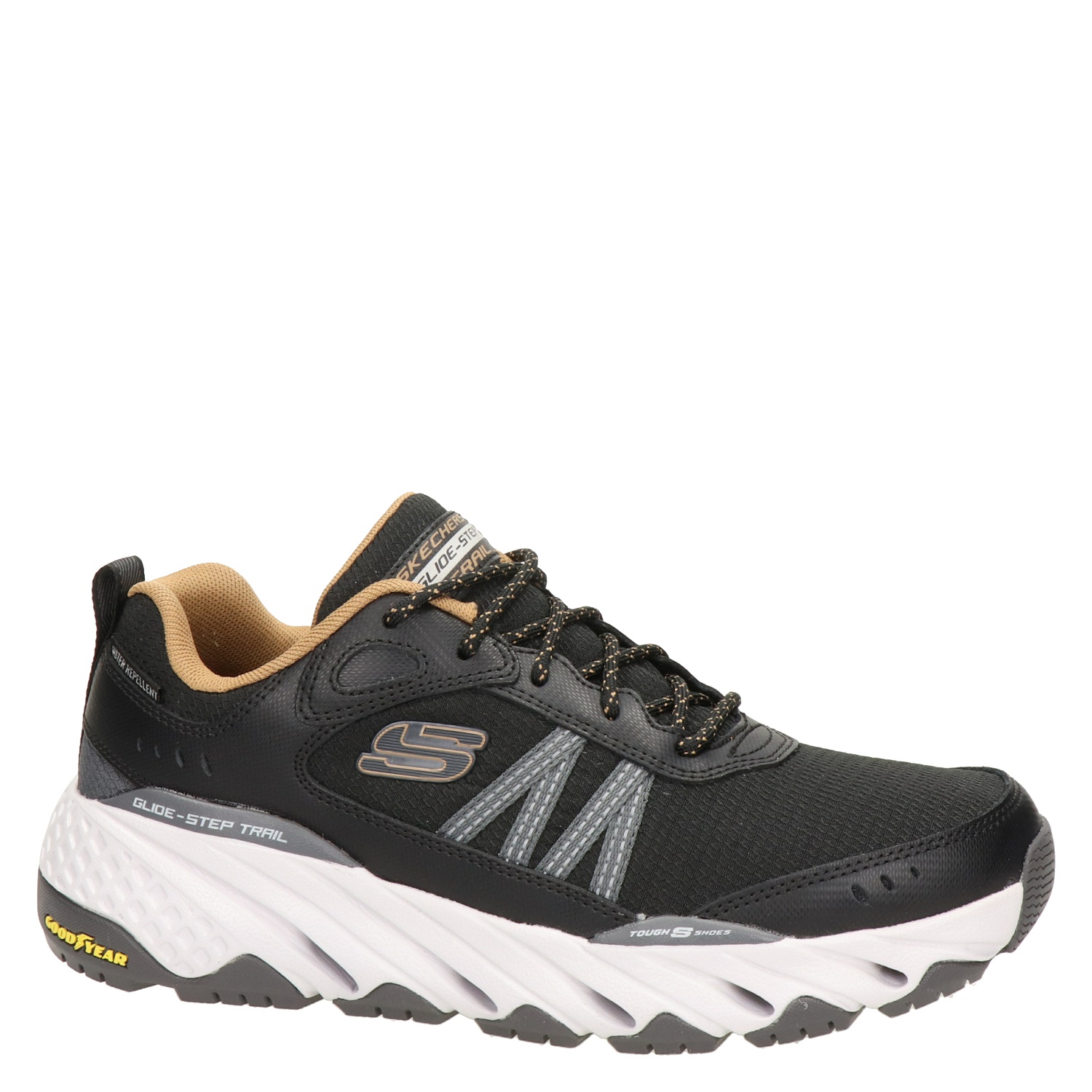 Skechers Glide-Step Trial - Lage sneakers voor heren - Zwart - Nelson.nl
