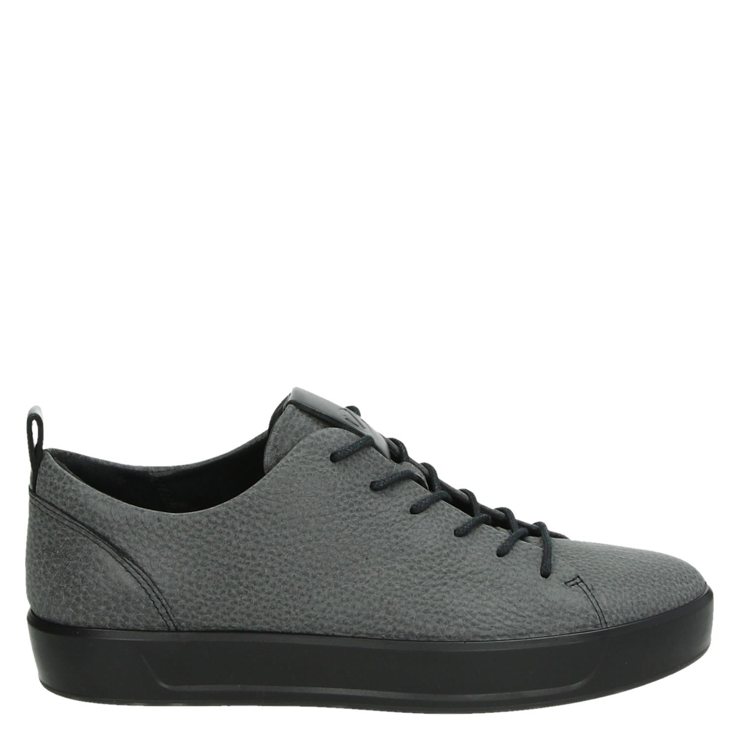 Ecco Soft 8 - Veterboots voor heren - Grijs - Shoemixx.nl