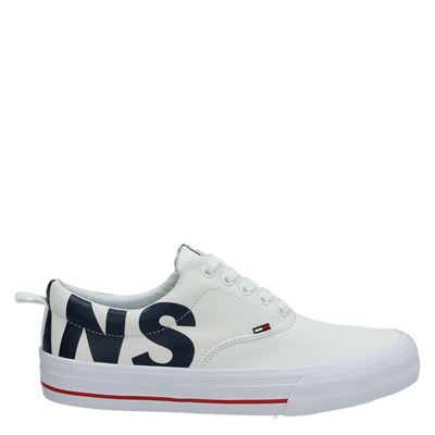 Tommy Jeans Lage Sneakers Wit tommy jeans kopen in de aanbieding