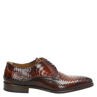 Lorenzi - Lage nette schoenen - Cognac
