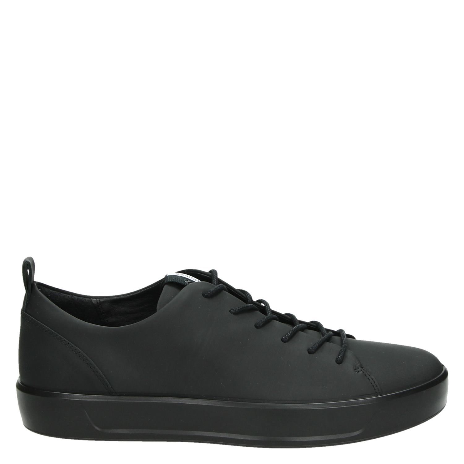 Ecco Soft 8 - Lage sneakers voor heren - Zwart - Nelson.nl
