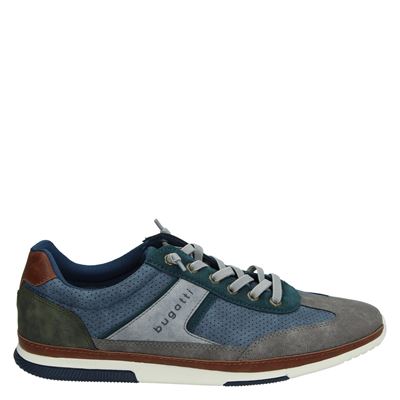 Bugatti Lage Sneakers Blauw bugatti kopen in de aanbieding