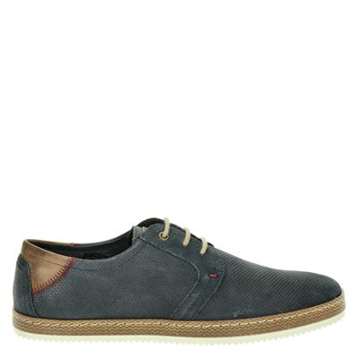 Nelson - Veterschoenen voor heren - Blauw - Nelson.nl