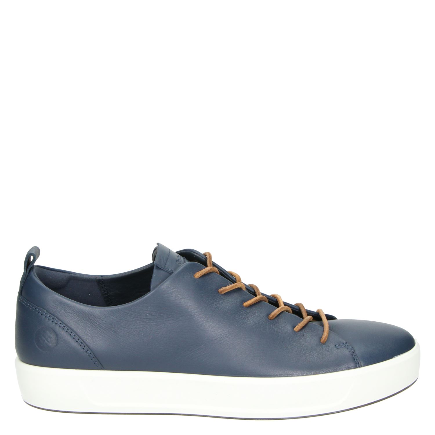 Ecco Soft 8 - Lage sneakers voor heren - Blauw - Nelson.nl