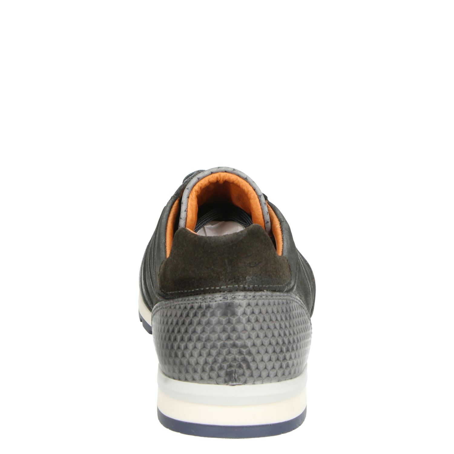 Blauwe leren sneakers - Heren | MANFIELD