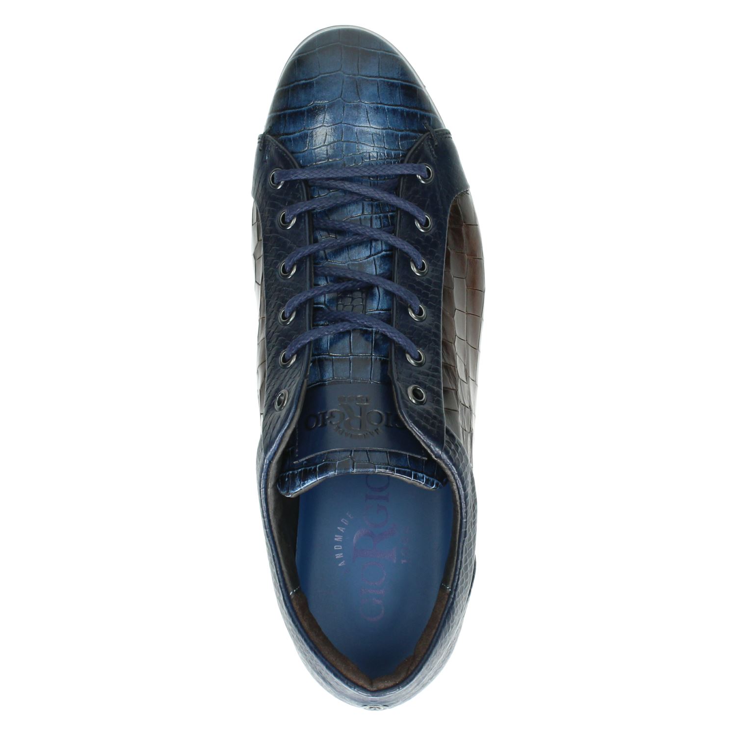 Giorgio Giorgio - Lage sneakers voor heren - Blauw - Nelson.nl