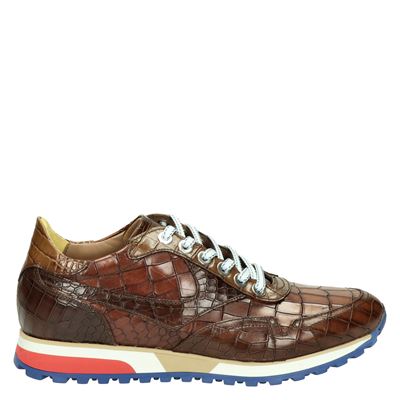 Lorenzi - Lage sneakers - Cognac