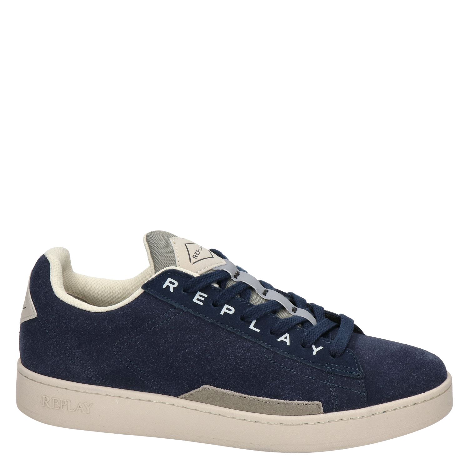 Replay Iron - Lage sneakers voor heren - Blauw - Nelson.nl