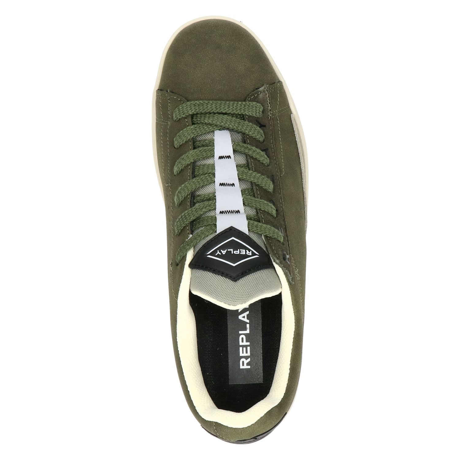 Replay Iron - Lage sneakers voor heren - Groen - Nelson.nl