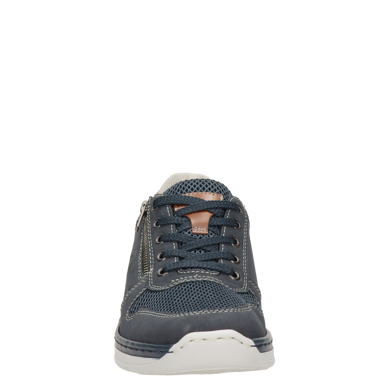 Rieker - Lage sneakers voor heren - Blauw - Shoemixx.nl