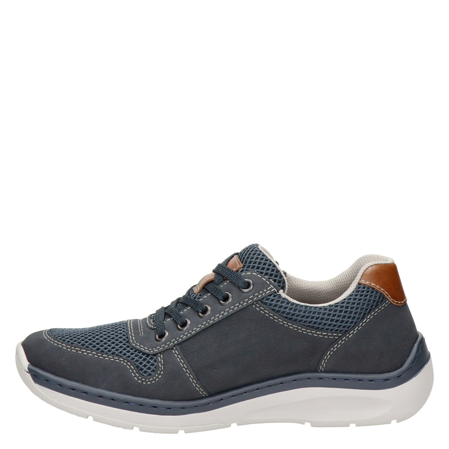 Rieker 16952 Lage sneakers voor heren, losse inlegzool, bruin 24