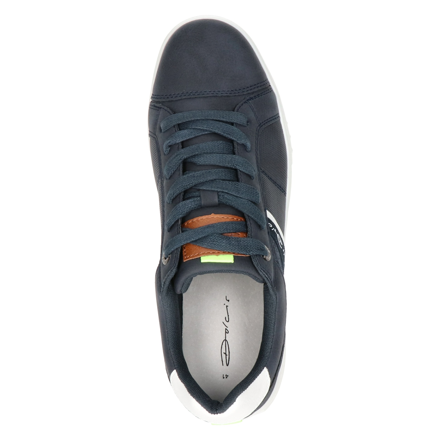 Dolcis - Lage sneakers voor heren - Blauw - Nelson.nl