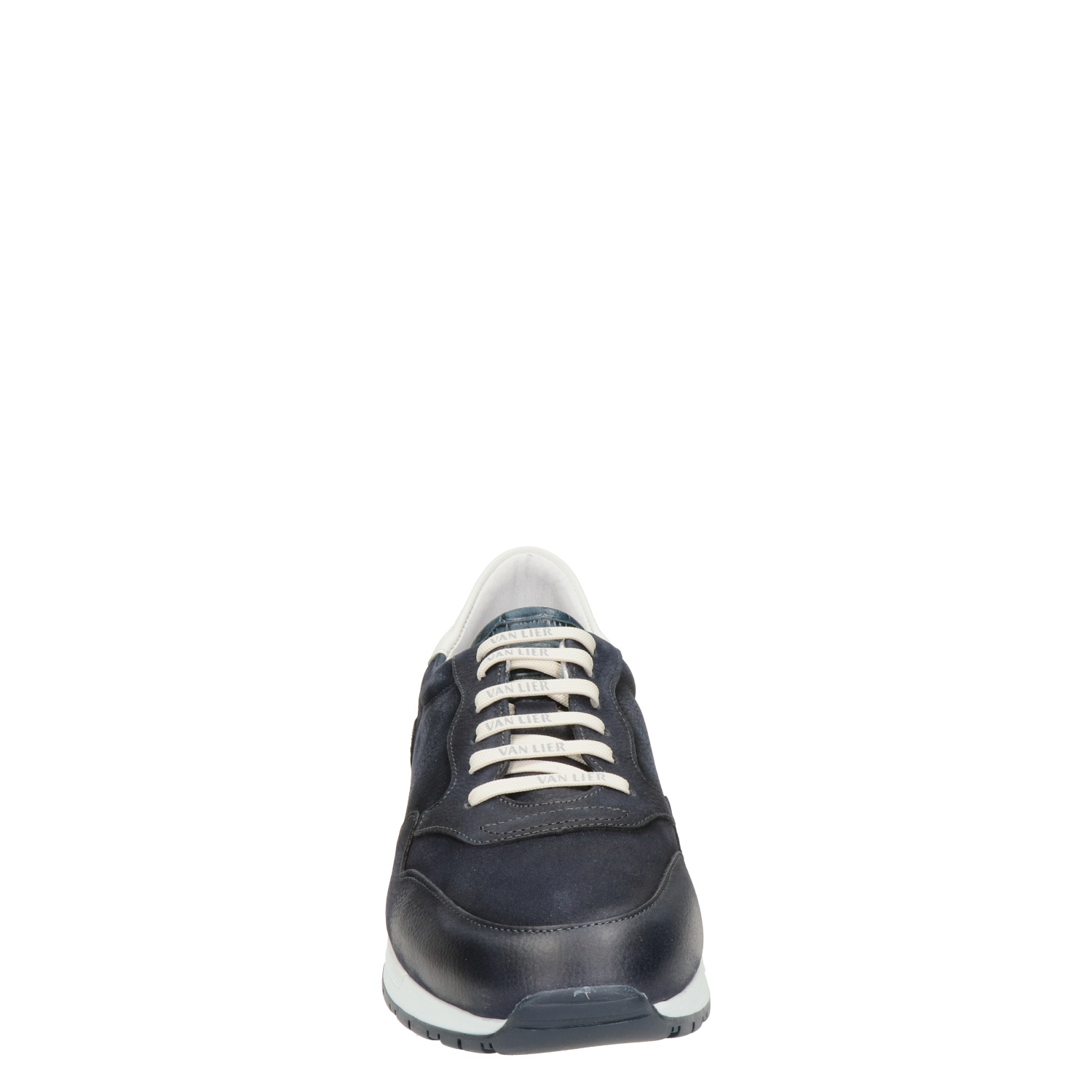Chavar sneaker in blauw leer met print | Van Lier Outlet