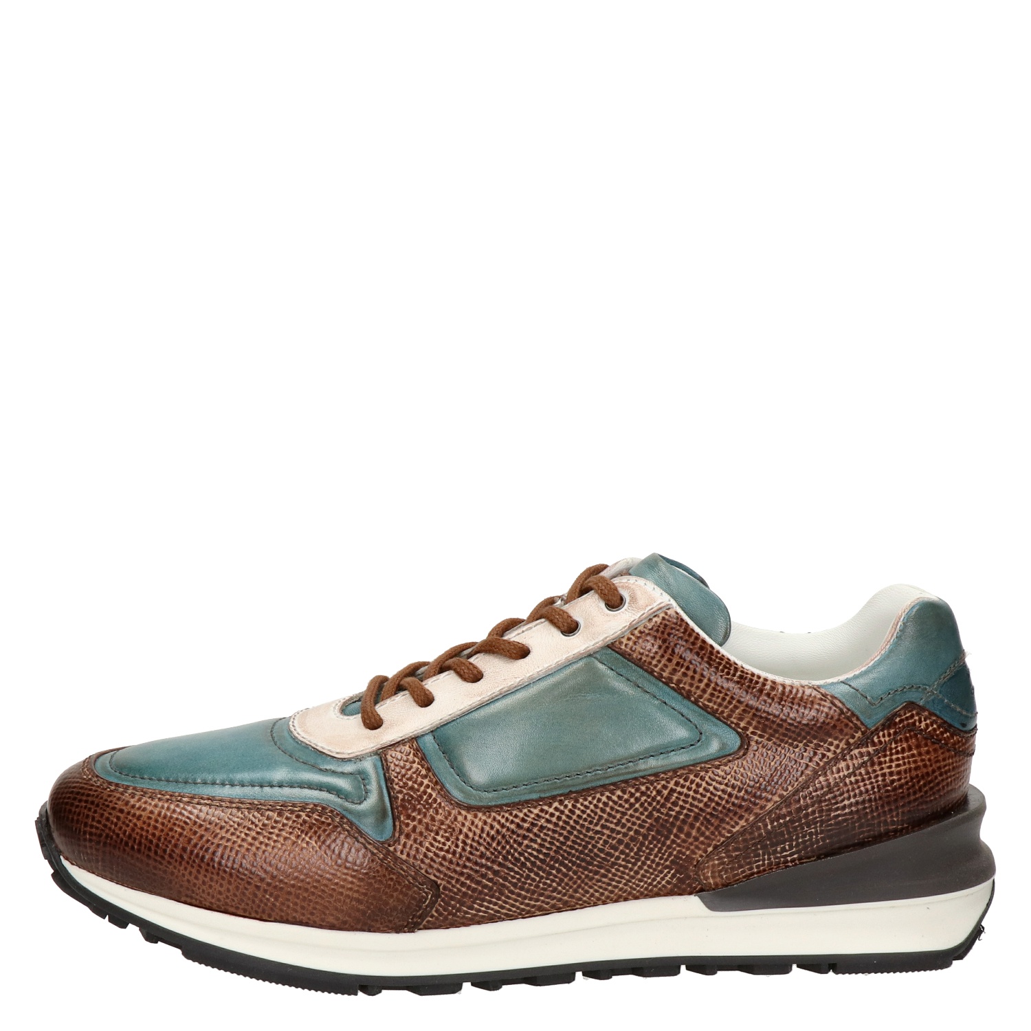 Greve - Lage sneakers voor heren - Cognac - Nelson.nl