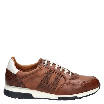 Van Lier - Lage sneakers voor heren - Cognac - Nelson.nl