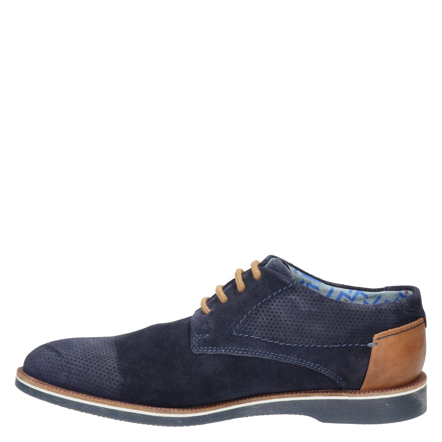 Bugatti - Lage nette schoenen voor heren - Blauw - Nelson.nl