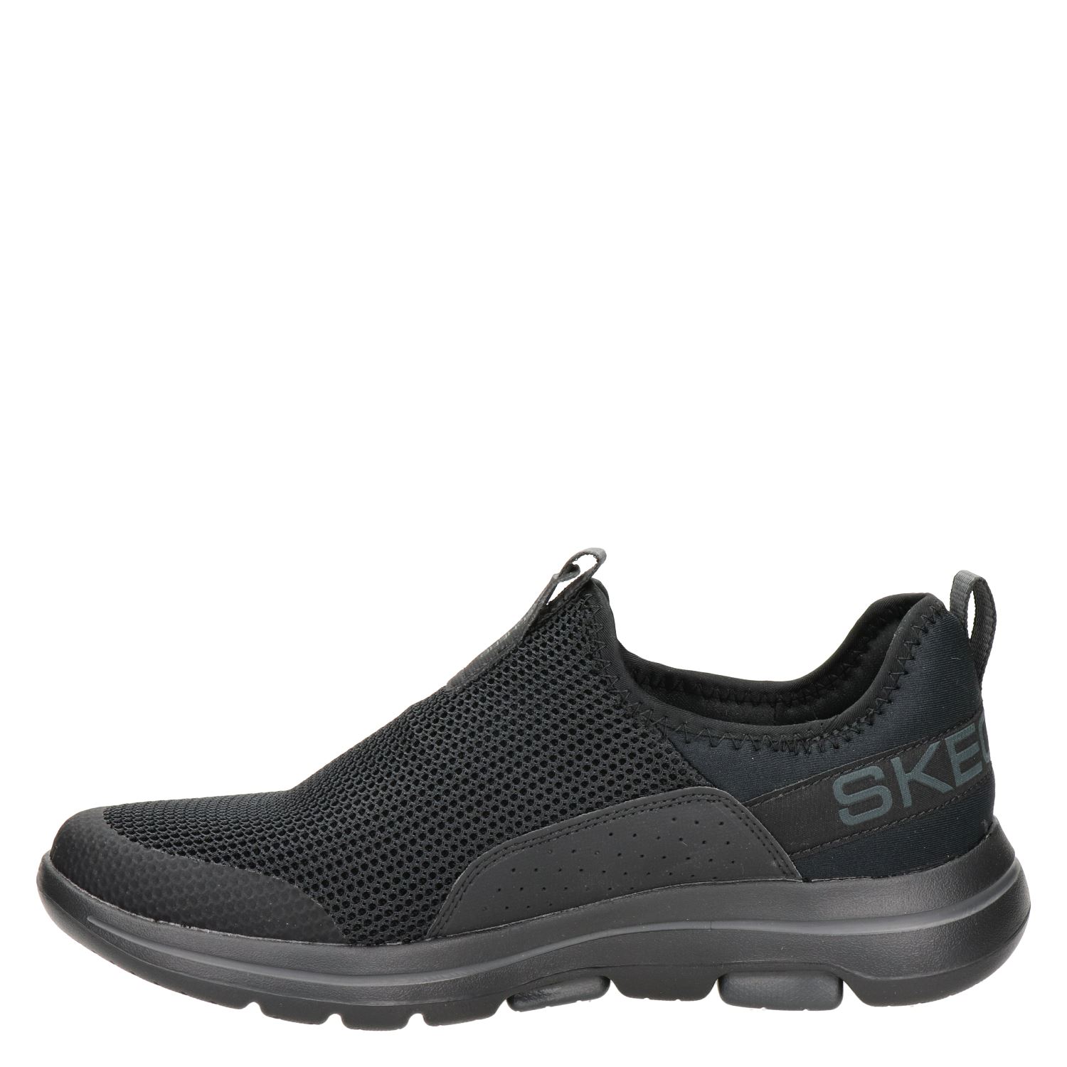 Skechers Go Walk 5 - Instapschoenen voor heren - Zwart - Nelson.nl