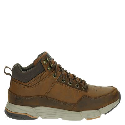 Skechers - Hoge sneakers voor heren - Bruin - Nelson.nl