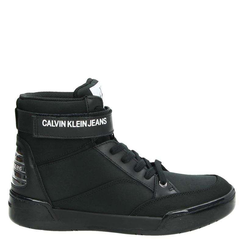 Calvin Klein Nigel Hoge Sneakers Zwart calvin klein kopen in de aanbieding