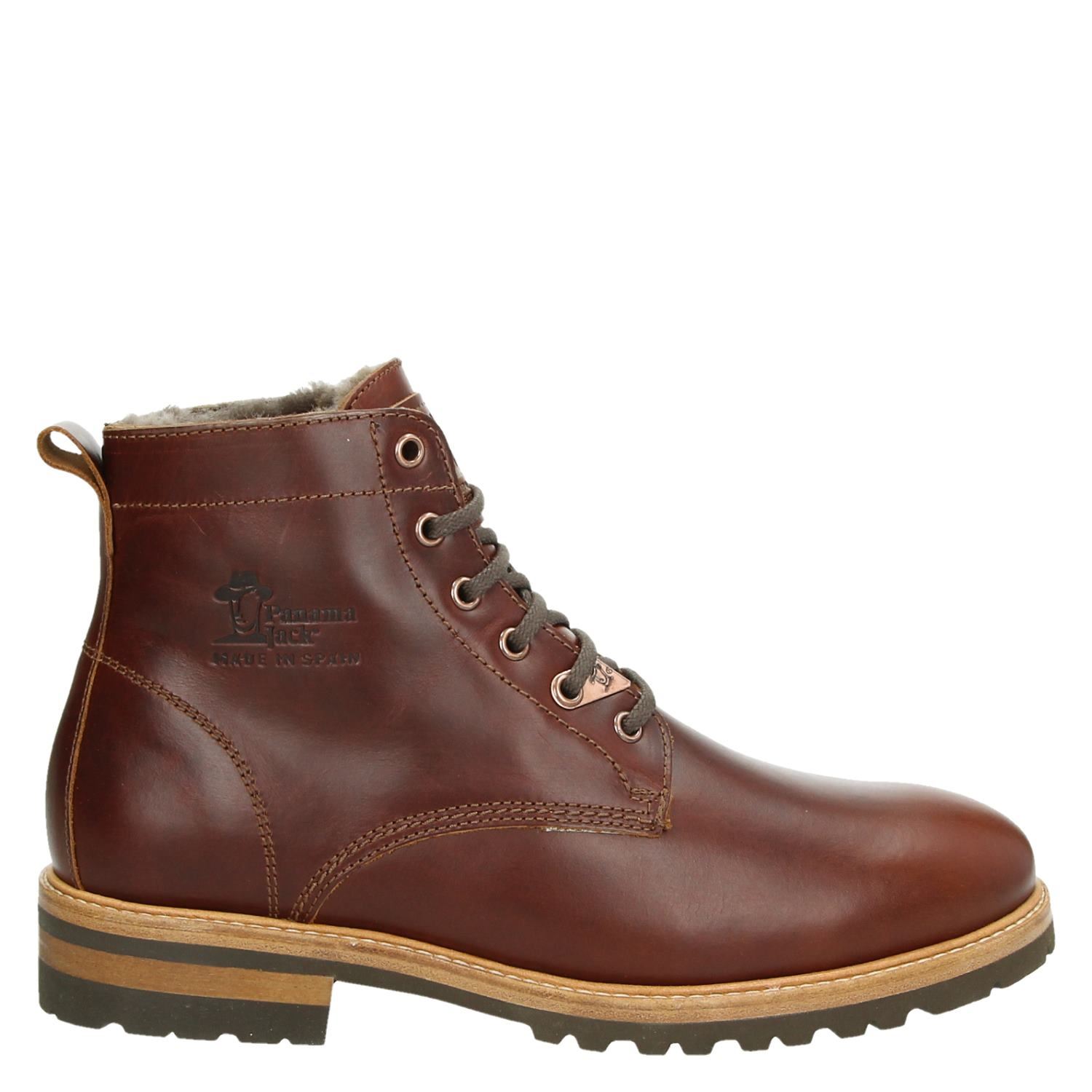 Panama Jack Emery Igloo Veterboots voor heren Cognac Shoemixx.nl