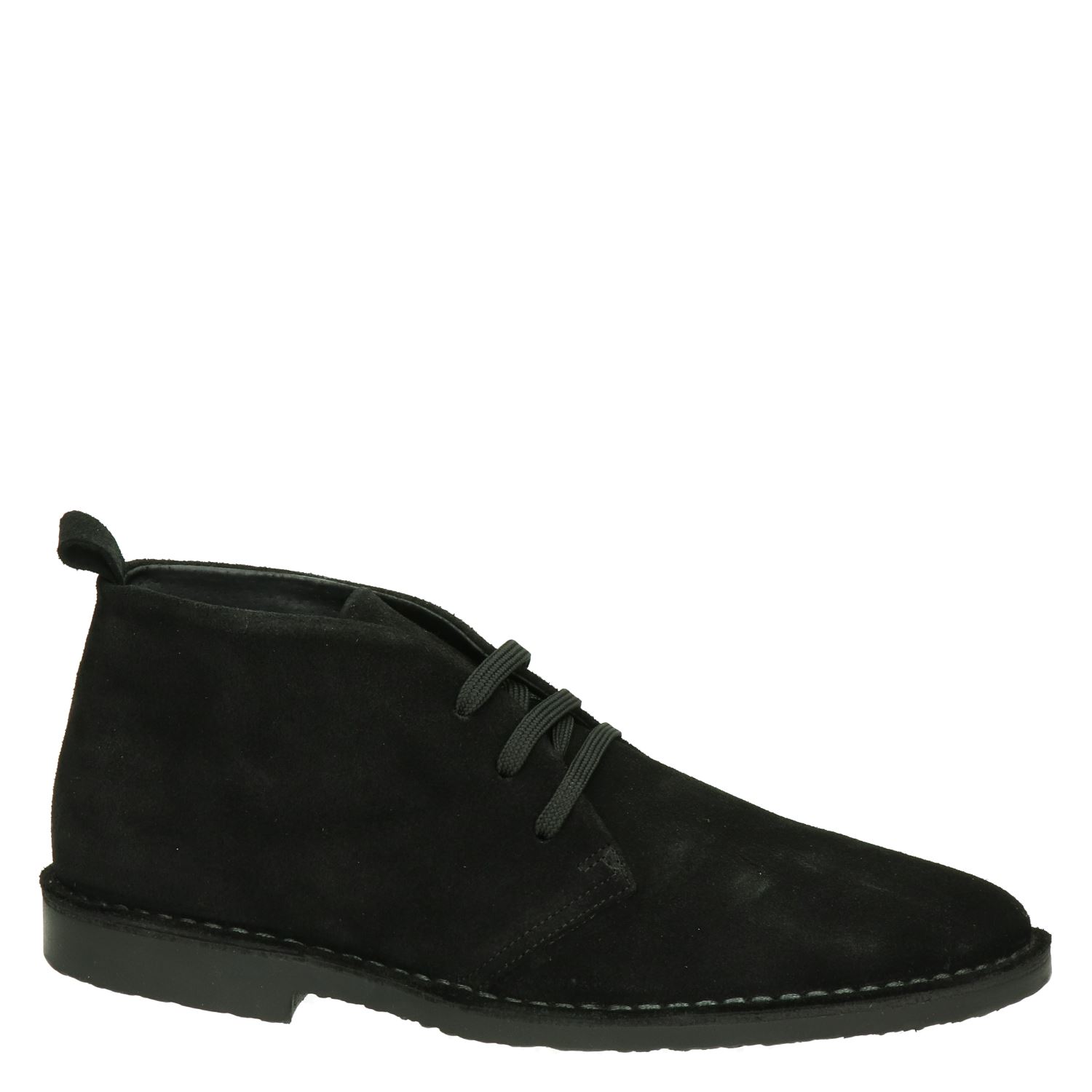 Nelson - Veterschoenen voor heren - Zwart - Nelson.nl