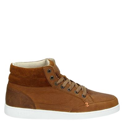 Hub Hoge Sneakers Cognac hub kopen in de aanbieding