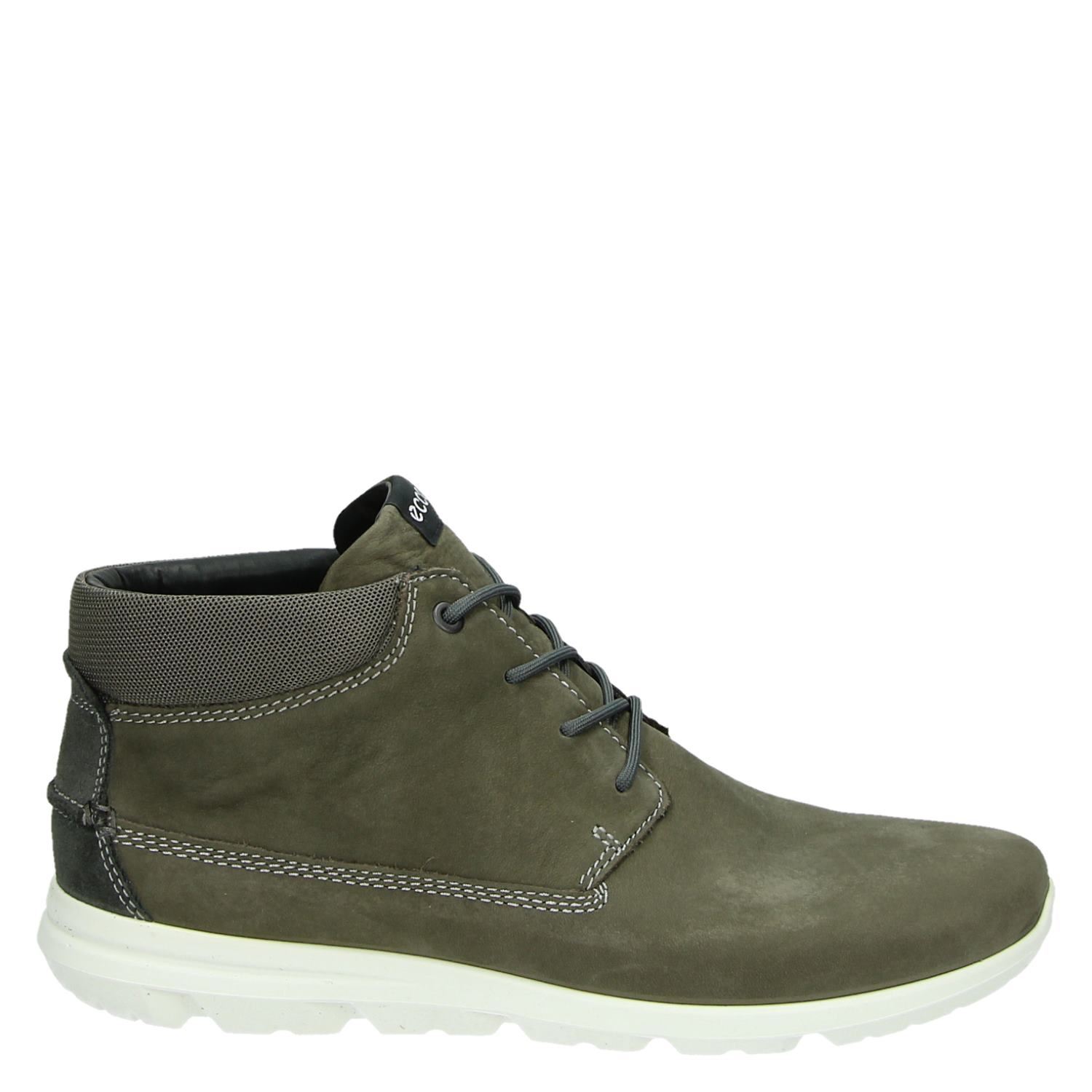 Ecco Calgary heren hoge sneakers taupe