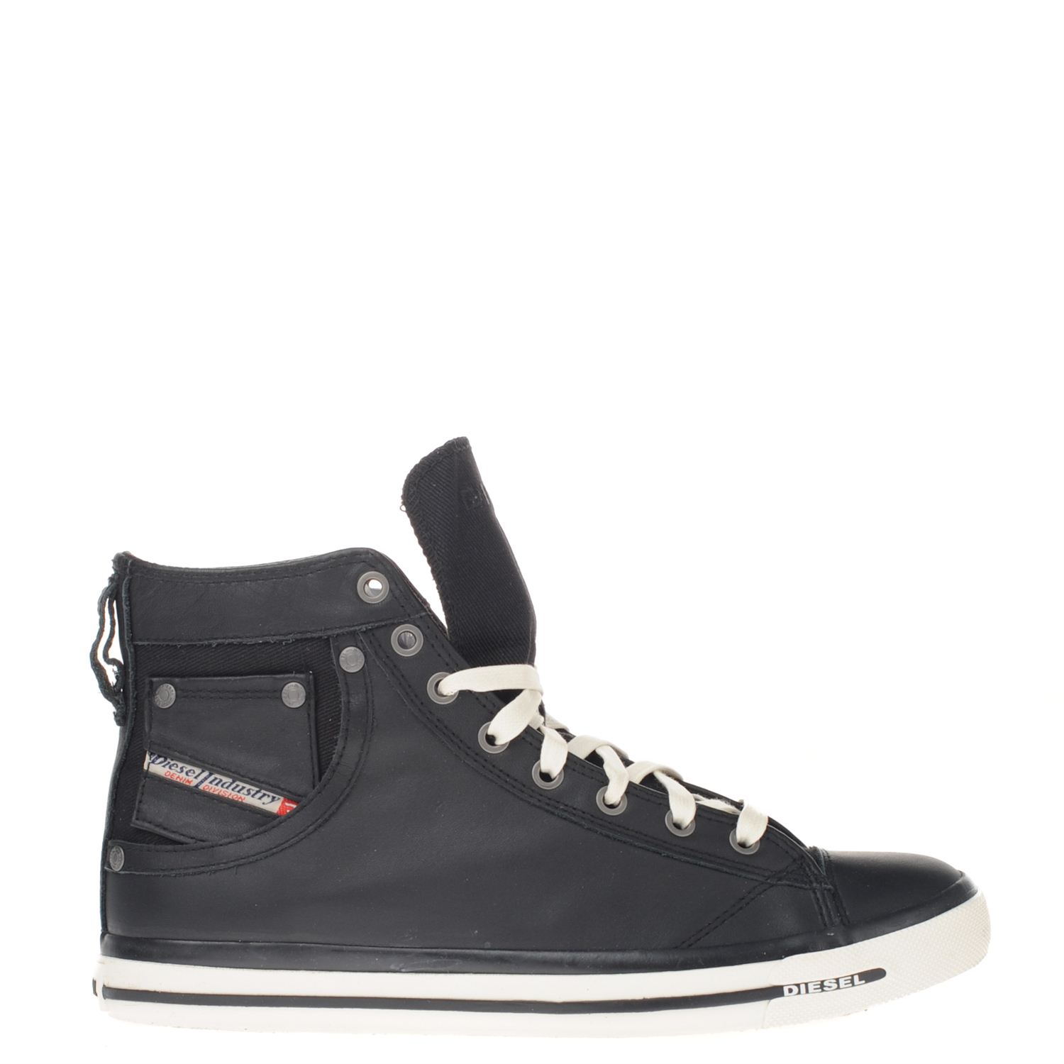 Diesel Exposure - Hoge sneakers voor heren - Zwart - Nelson.nl