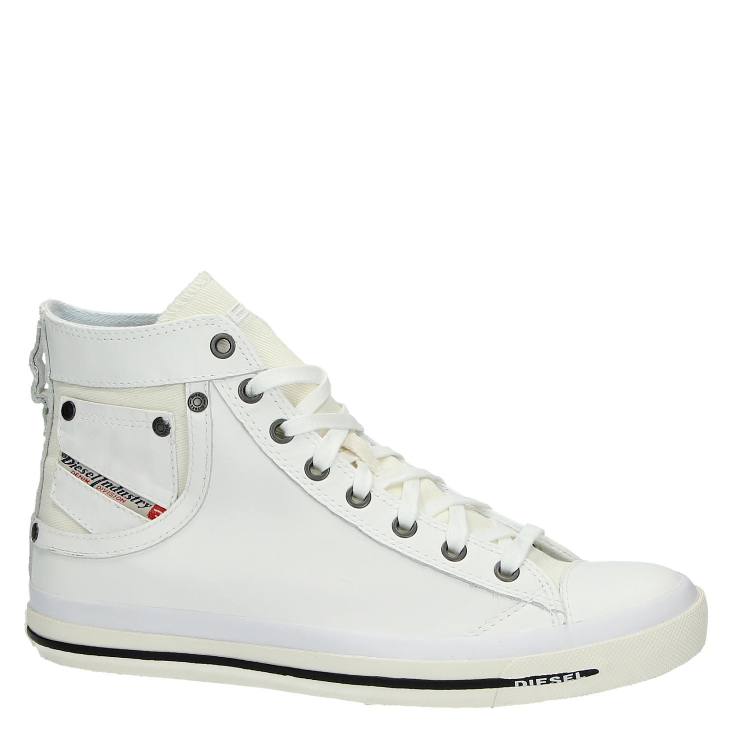 Diesel Exposure - Hoge sneakers voor heren - Wit - Shoemixx.nl