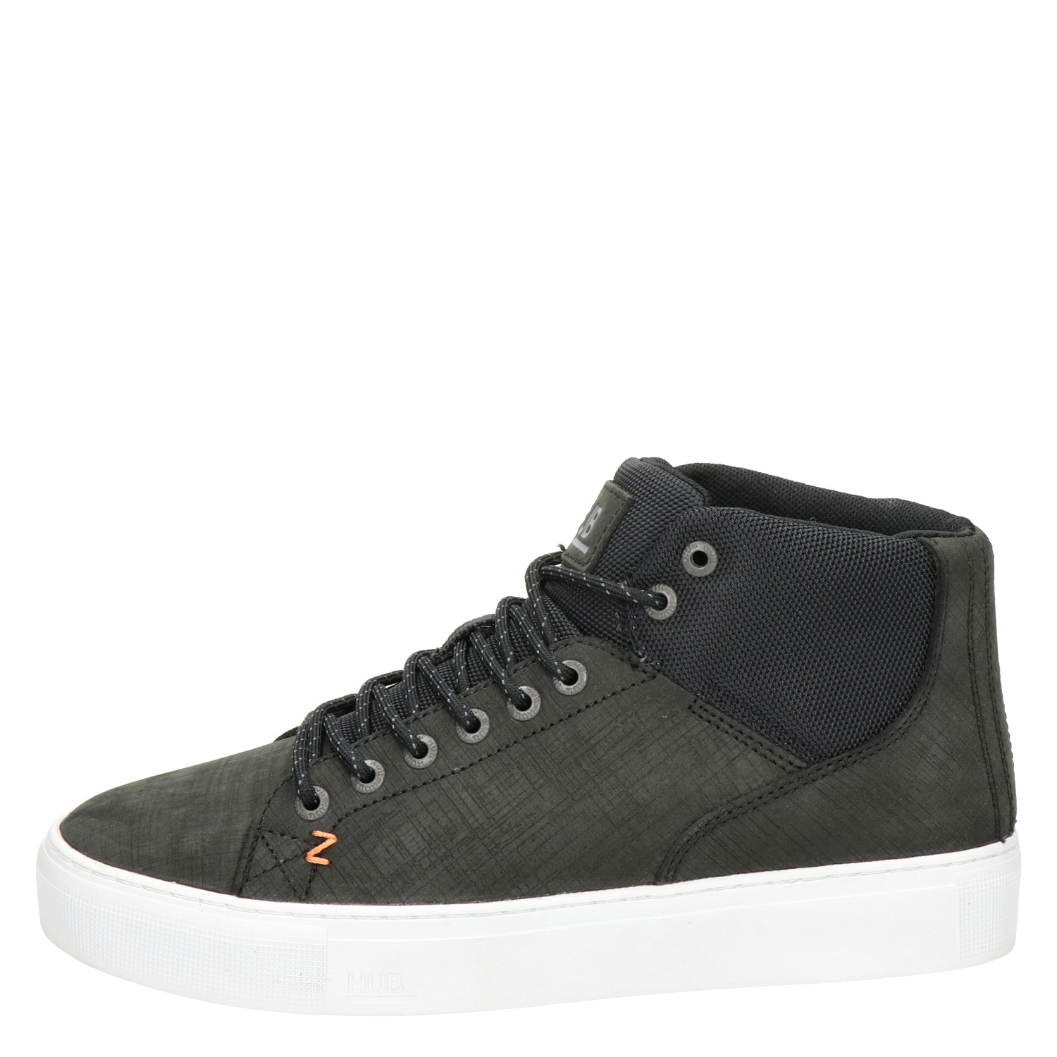 Hub Murrayfield 2.0 - Hoge sneakers voor heren - Zwart - Nelson.nl
