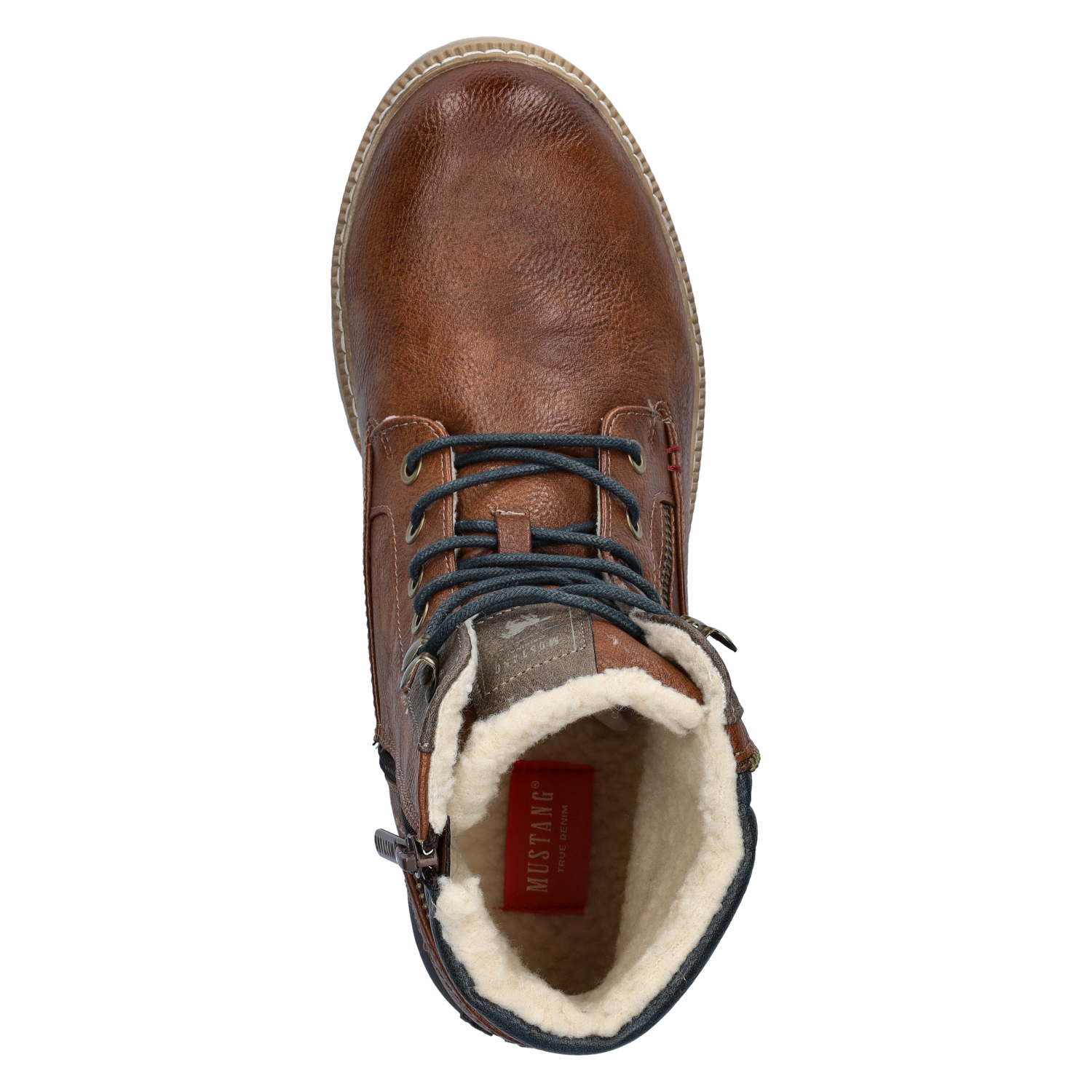 Mustang - Boots voor heren - Cognac - Nelson.nl