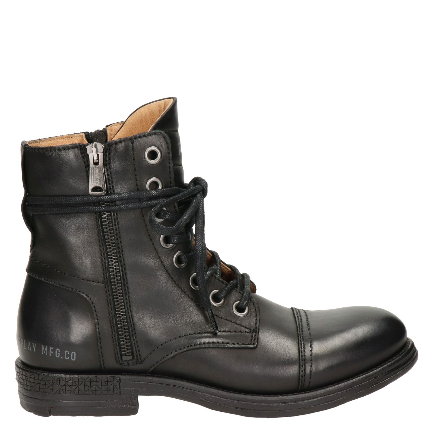 Replay Phim - Veterboots voor heren - Zwart - Nelson.nl