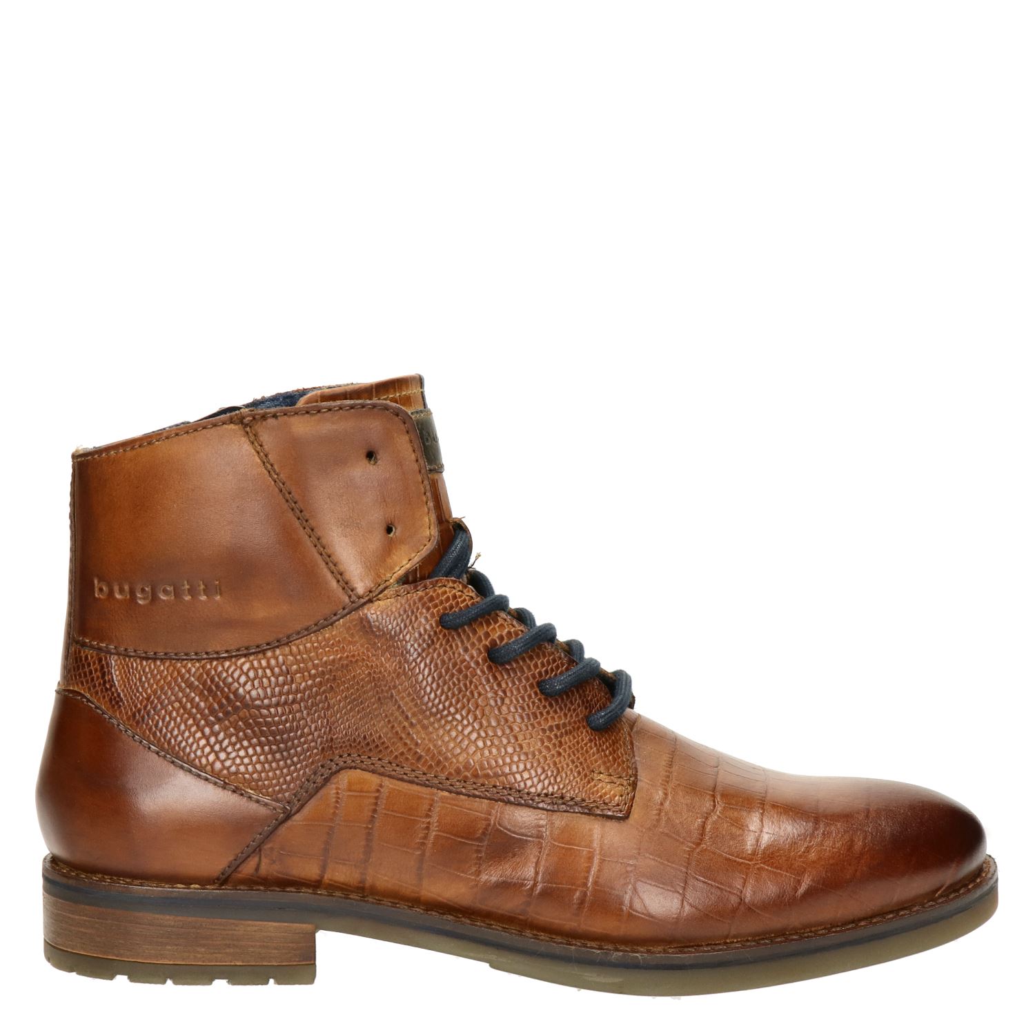 Bugatti - Veterboots voor heren - Cognac - Nelson.nl