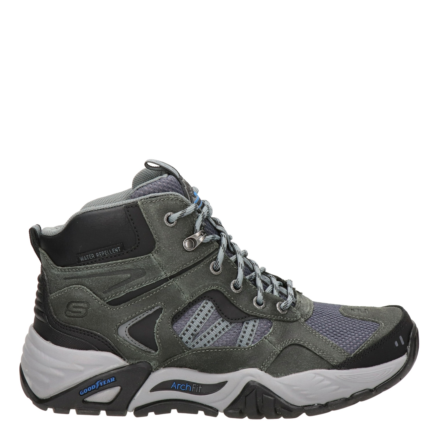 Skechers Arch Fit Recon - Hoge sneakers voor heren - Grijs - Nelson.nl