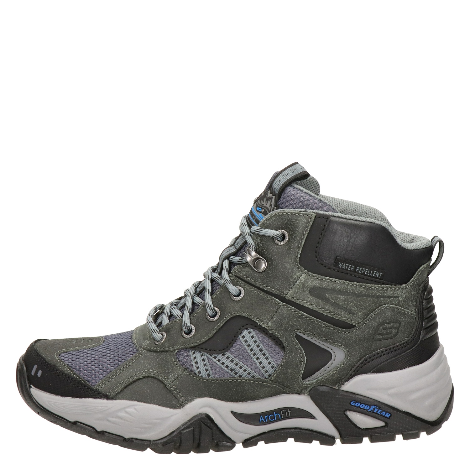 Skechers Arch Fit Recon - Hoge sneakers voor heren - Grijs - Nelson.nl