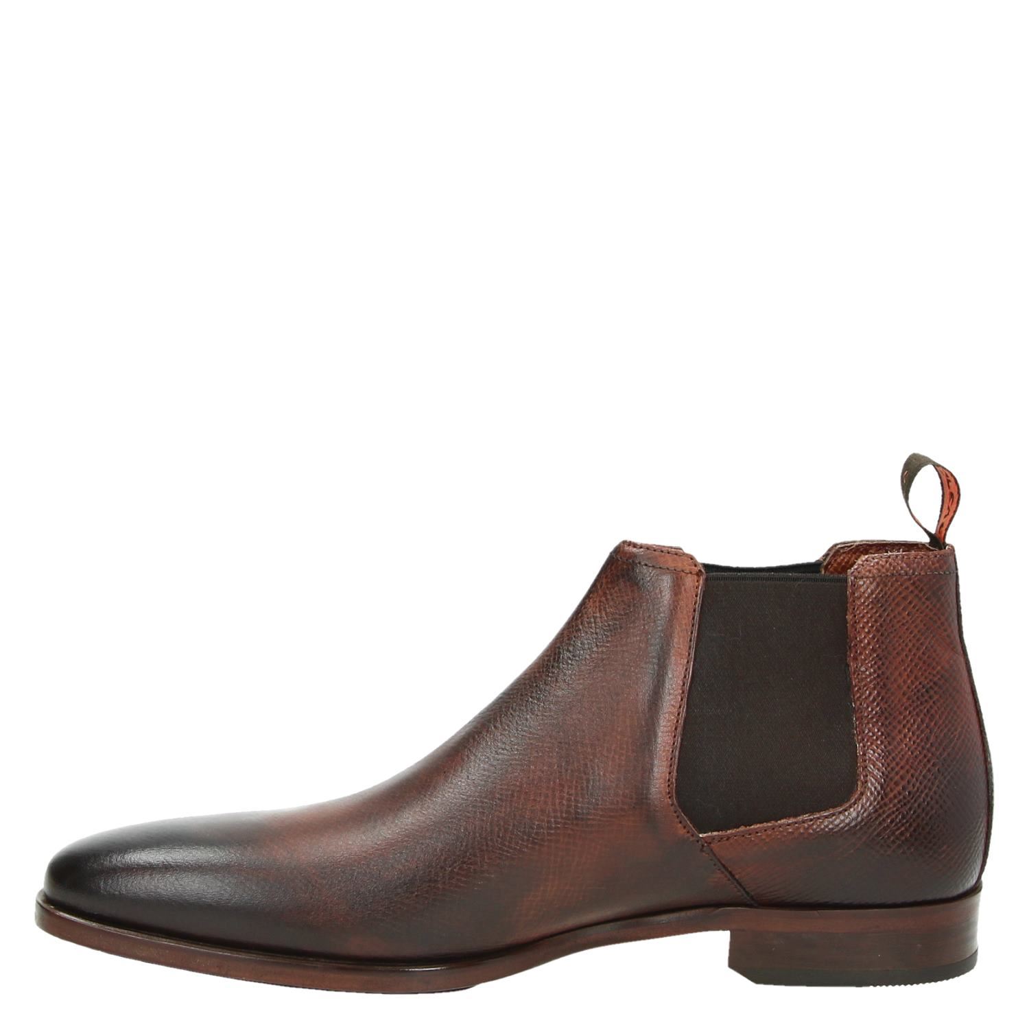 Greve - Chelseaboots voor heren - Cognac - Shoemixx.nl