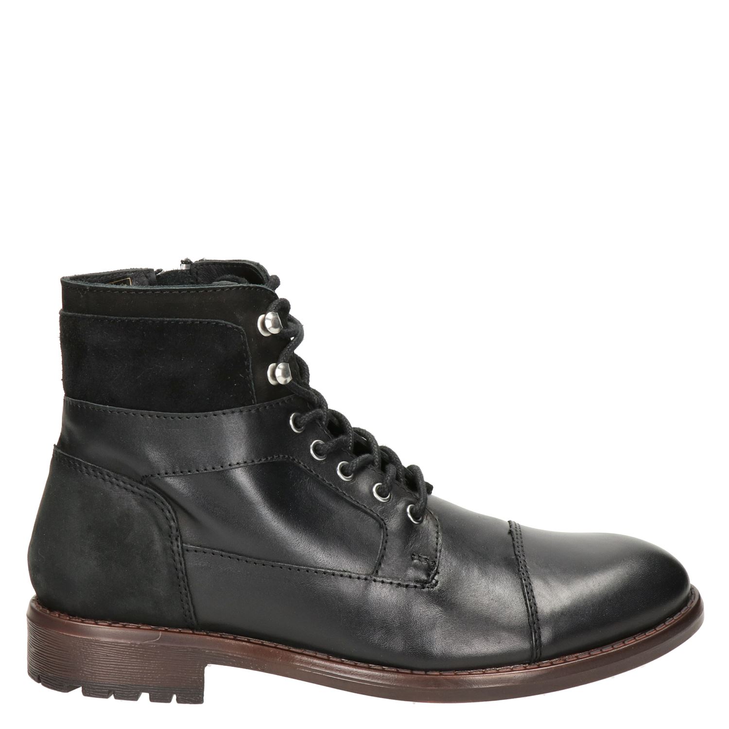 Nelson - Veterboots voor heren - Zwart - Nelson.nl