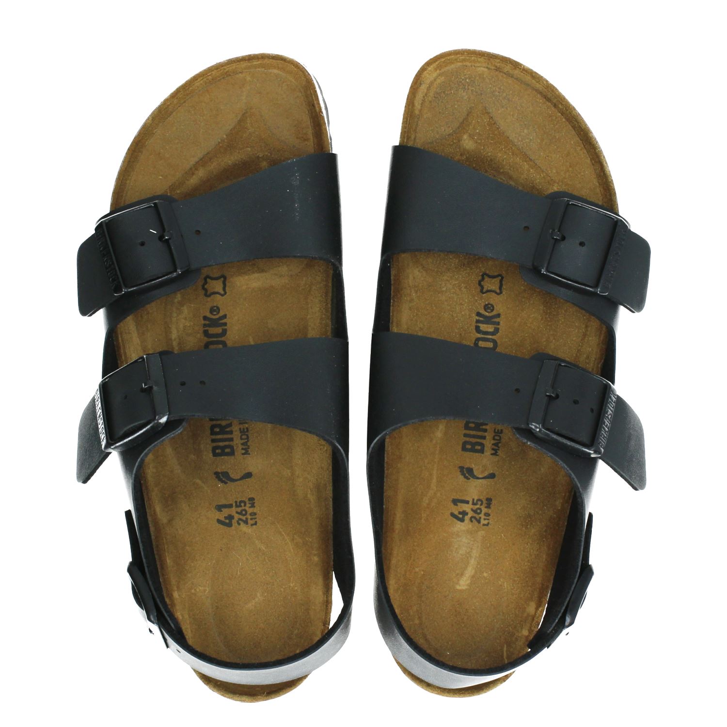Birkenstock Milano - Sandalen voor heren - Zwart - Nelson.nl