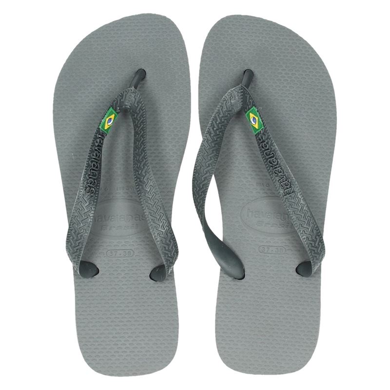 Havaianas Brasil Slippers Grijs havaianas kopen in de aanbieding