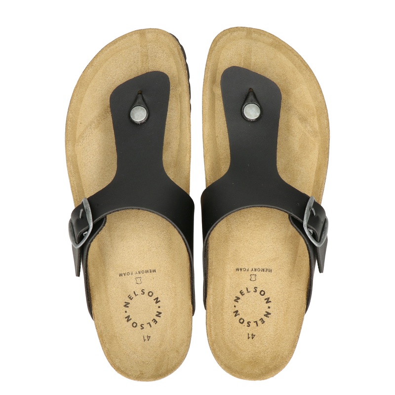 Nelson - Slippers - Zwart