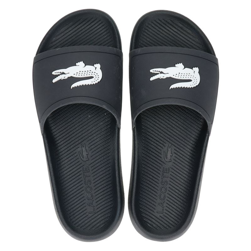 Lacoste Croco Slide - Badslippers - Blauw