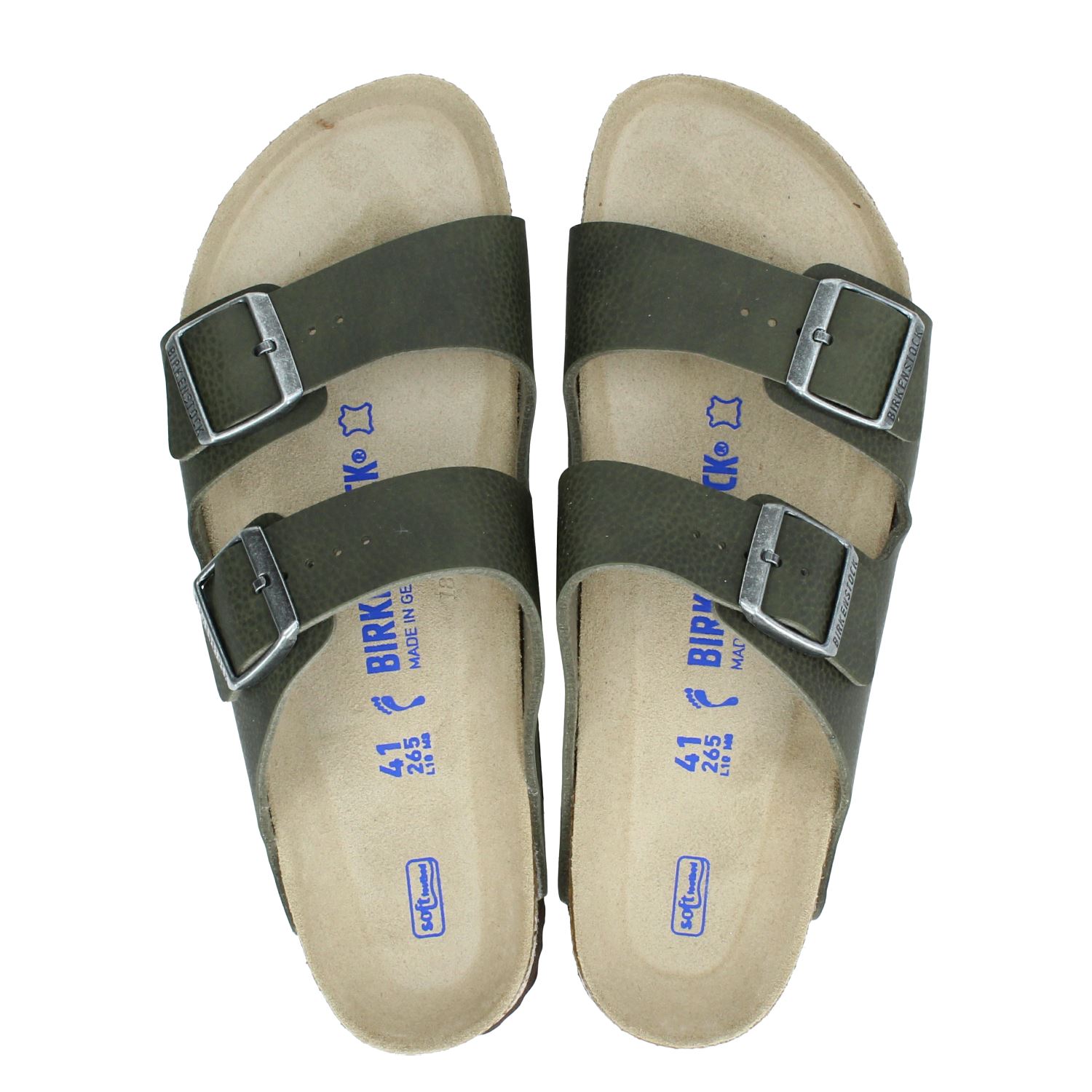 Birkenstock Heren Slippers in Groen online kopen